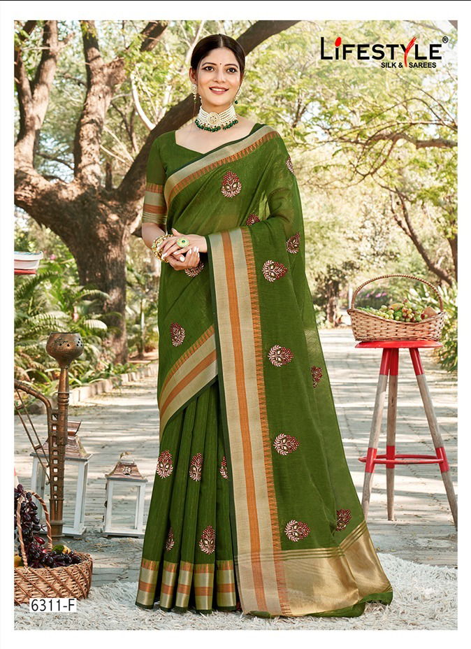 LIFESTYLE 6311 Wedding Wear Wholesale Designer Sarees Catalog